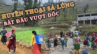 Đổ B-Tông con dốc đầu tiên giai đoạn 3 đường " Huyền Thoại Sá Lủng " | CVC - Chao Vlog Team