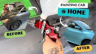 PAINTING OUR CAR AT HOME | HOME PROJECT