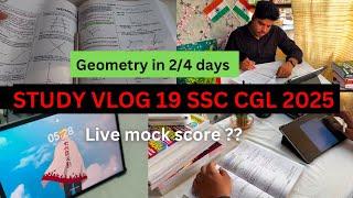 SSC CGL 2025 study vlog 19  #ssc #ssccgl2025 #sscaspirantlife #sscchsl #Studyvlog