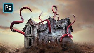 Big Tentacle in Photoshop - Photo Manipulation Art Tutorial