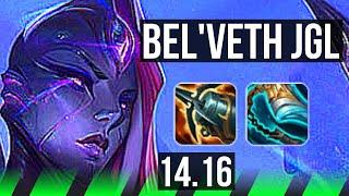 BEL'VETH vs LEE SIN (JGL) | 8/0/1, 1800+ games, Legendary | EUW Master | 14.16