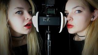 ASMR Twin Tingles - Intense Mouth Sounds w/ no talking [Binaural]