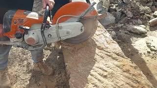 Stihl ts800 ported testing run