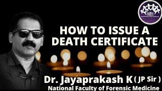 How to issue a Death Certificate - Dr. Jayaprakash (JP Sir) | Birthday Special