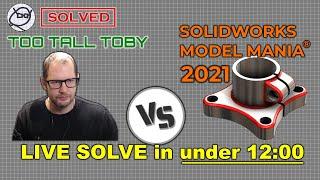 SOLIDWORKS EXPERT attempts to LIVE SOLVE Model Mania 2021