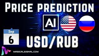 U.S. Dollar with Russian Ruble (USD/RUB) price prediction with AI  | Sep 6