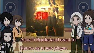 | Alice in Borderland react to Nanno as a New Player | Play in 2x speed |