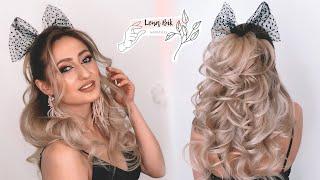 How to make the voluminous textured ponytail 3d curls + SAVE the lenght