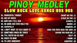 Best Nonstop Pinoy Medley  Nonstop Slow Rock Medley  Mga Lumang Tugtugin 80's 90's