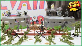 Pretend Play Plastic Army Men Father and Son Battle Tim Mee Toys