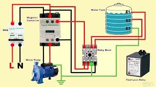water pump automatic on off floatless relay wiring diagram