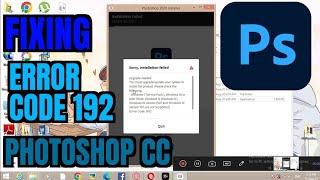 How to fix error code 195 in Photoshop cc installation failed problem solution. #fixed #solution