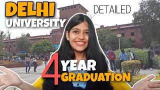 4 Year Graduation In Delhi University Explained - Exit, Entry, Course Structure |DU 4 Year UG Degree