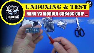 Nano V3 Modulo CH340G Chip Controller 5V, 16MHz Compatible IDE Type C
