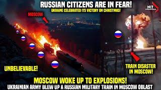 TERRIBLE FOOTAGES! Train carrying Russian Soldiers in Moscow Blown Up. | Update from War in Ukraine