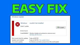 How To Fix Windows Update Error 8024402c