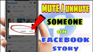 HOW TO MUTE SOMEONE ON FACEBOOK STORY