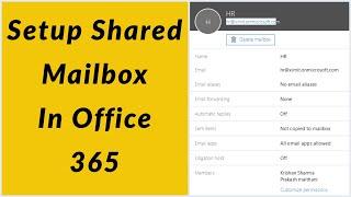 How to Setup Shared Mailbox in Office 365