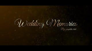 After effect tutorial: golden wedding title animation, No Plugins required