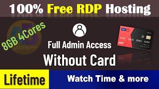 Free RDP Lifetime 2023 | 100% Free RDP Hosting Server || Learninginns