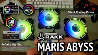 RAKK MARIS ABYSS RGB FAN UNBOXING, ASSEMBLING AND TESTING