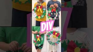 DIY How to make a Christmas Wreath with cardboard, foam and acrylic pain