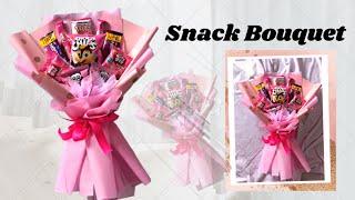 how to make pink Snack bouquet