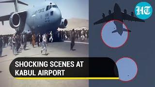 Tragedy unfolds at Kabul Airport: People fall off plane mid-air amid jostle to flee Afghanistan