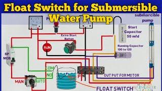 float switch for submersible water pump | submersible pump starter with water level controller