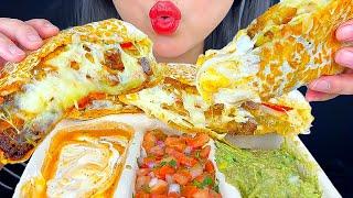 ASMR BRISKET FAJITA CHEESE QUESADILLA FROM CHIPOTLE | MUKBANG | EATING SOUNDS | ASMR PHAN