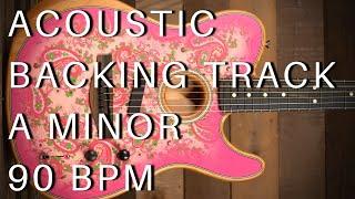 Acoustic Guitar Backing Track | A Minor (90 bpm)