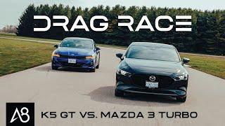 2021 Mazda3 TURBO vs Kia K5 GT | DRAG RACE