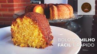 Bolo de Milho FÁCIL e RÁPIDO (com milho de LATA e no liquidificador)