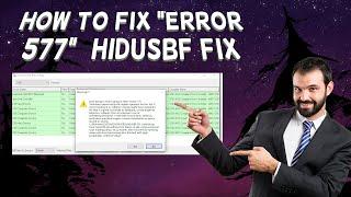 How To Fix "Error 577" (hidusbf fix) | Overclocking Controller Tutorial (2024)