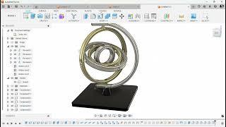 Gyroscope Designed in Fusion360 (@Cad.Concepts)