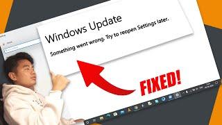 How to Fix Windows Update Something went wrong try to open settings later