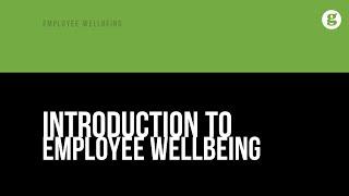 Introduction to Employee Wellbeing