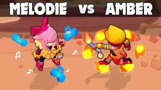 MELODIE vs AMBER ⭐ Brawl Stars