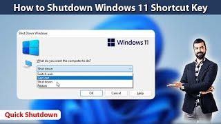 How to Shutdown Windows 11 Shortcut Key | Keyboard Shortcut Key for  Shutdown | Quick Shutdown