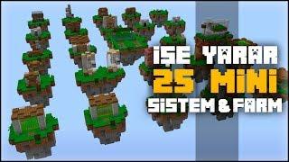 BAŞLANGIÇ SEVİYESİ 25 MİNİ SİSTEM ve FARM !! Minecraft