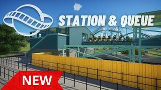 Mini-Tutorial Part 6 - How To Build Realistic Stations & Queues In Planet Coaster (Timelapse)