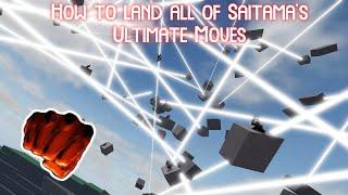 How To Land ALL of Saitama's Ultimate Moves I Strongest Battlegrounds