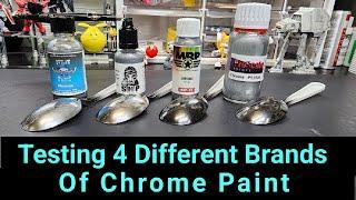Testing 4 Different Brands Of Chrome Paint For Plastic Models