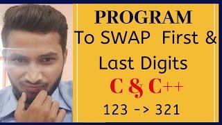 {C or C++  Program } to SWAP first and Last Digits of a given Number #coding #iamcoderamit