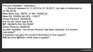 Pension Updation calculation | RBI formula @6352---what does it signify?