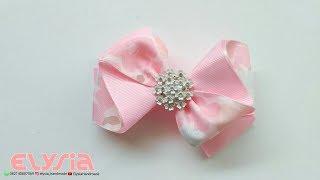 laço Anna II  Ribbon Bow  DIY by Elysia Handmade