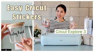 how to make vinyl stickers with Cricut Explore 3 | beginner-friendly tutorial | Chris Han