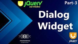 03 | Dialog Method In jQuery UI | Dialog Widget jQuery UI | jQuery User Interface (Hindi/Urdu)