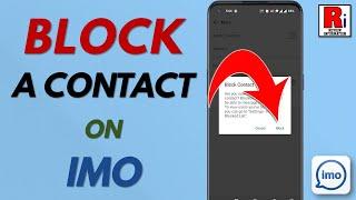 How to Block A Contact on Imo