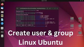 How to create user & group in linux 2022 | Ubuntu